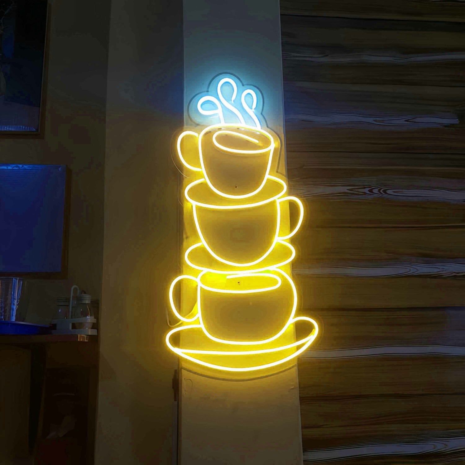 Stacked Coffee Cups Led Neon Sign | Shineneon