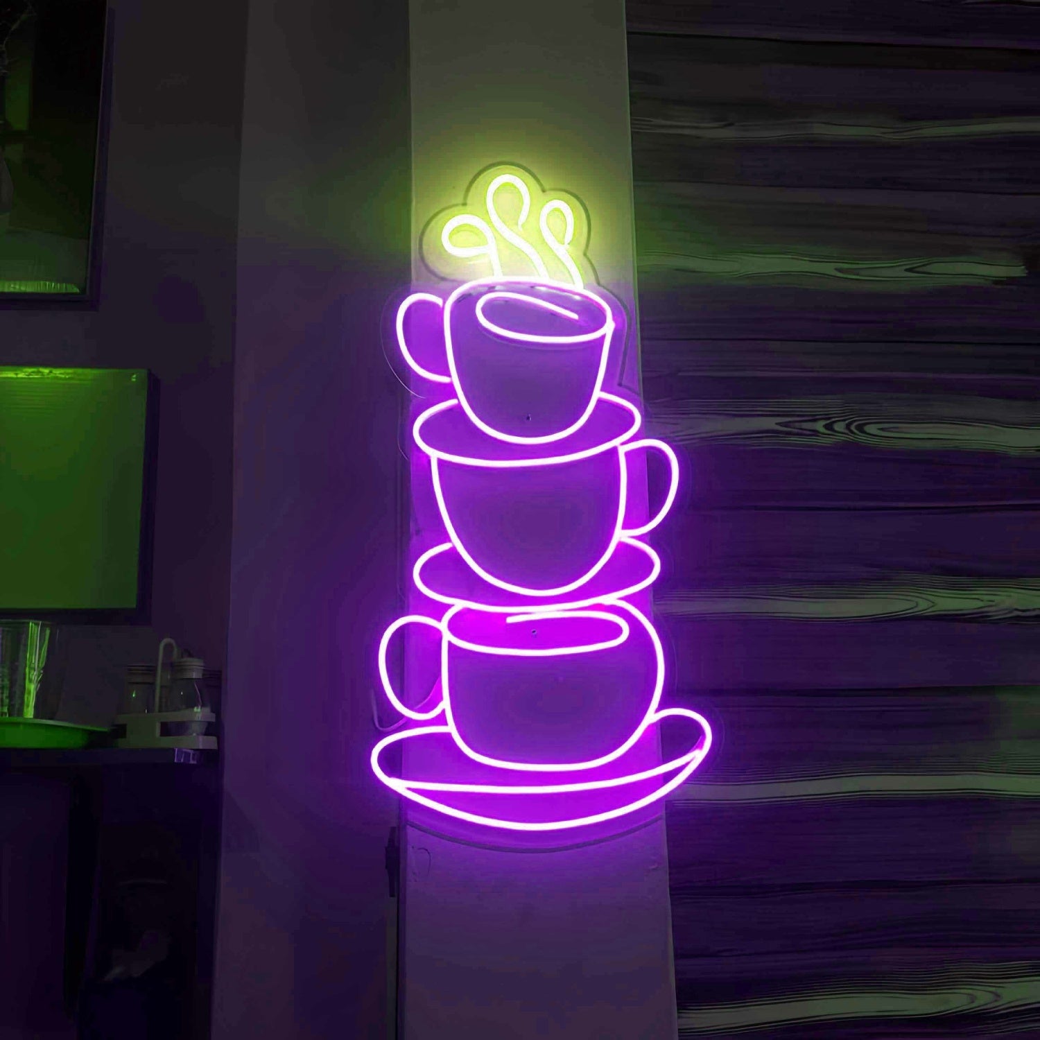 Stacked Coffee Cups Led Neon Sign | Shineneon