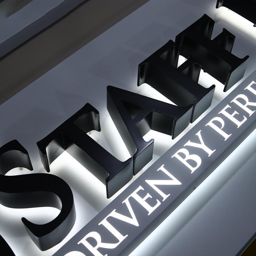 Stafe Driven By Pere 3D Backlit Letters Business Metal Led Sign - Shineneon