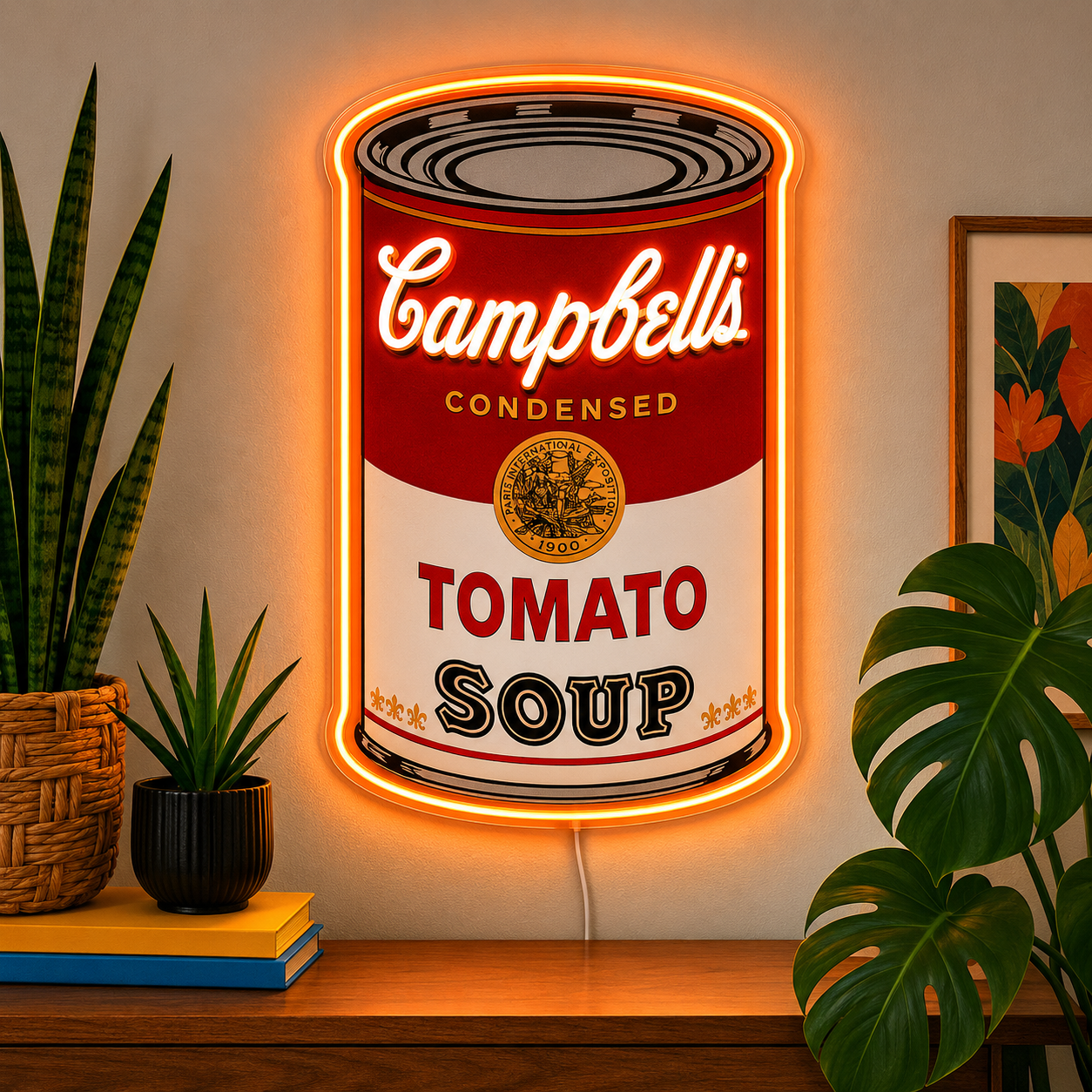 Campbell's CONDENSED TOMATO SOUP Custom LED Neon Sign (LED preview)