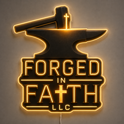 FORGED IN FAITH LLC Custom LED Neon Sign (LED preview)