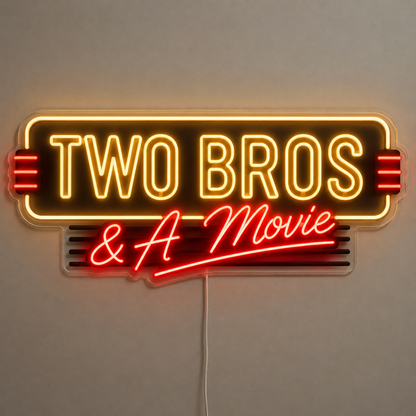 TWO BROS & A Movie Custom LED Neon Sign (LED preview)
