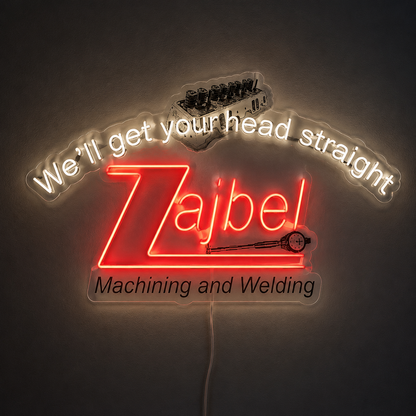 Zajbel Machining and Welding Custom LED Neon Sign (LED preview)