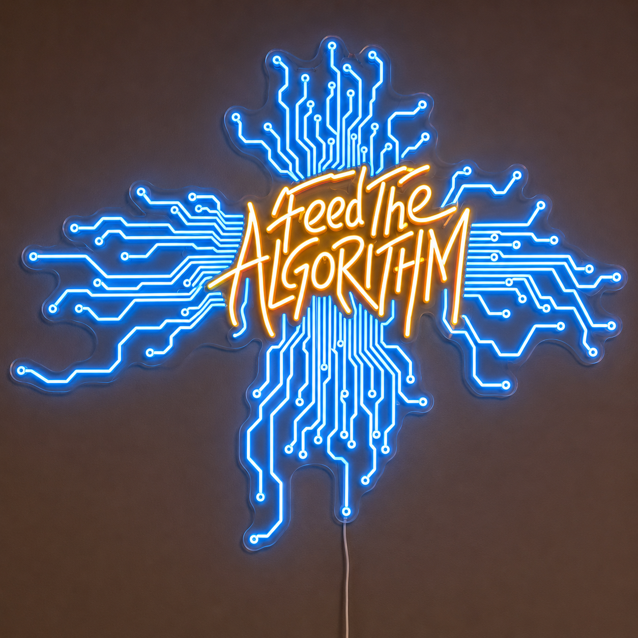 Feed The ALGORITHM Custom LED Neon Sign (LED preview)