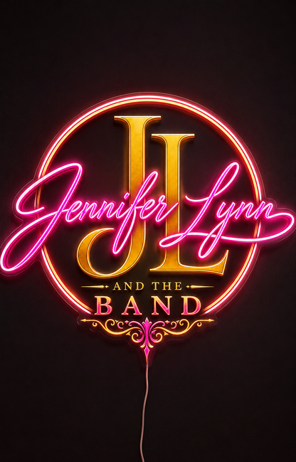 Jennifer Lynn AND THE BAND Custom LED Neon Sign (LED preview)