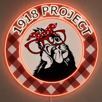 1918 PROJECT Custom LED Neon Sign (LED preview)