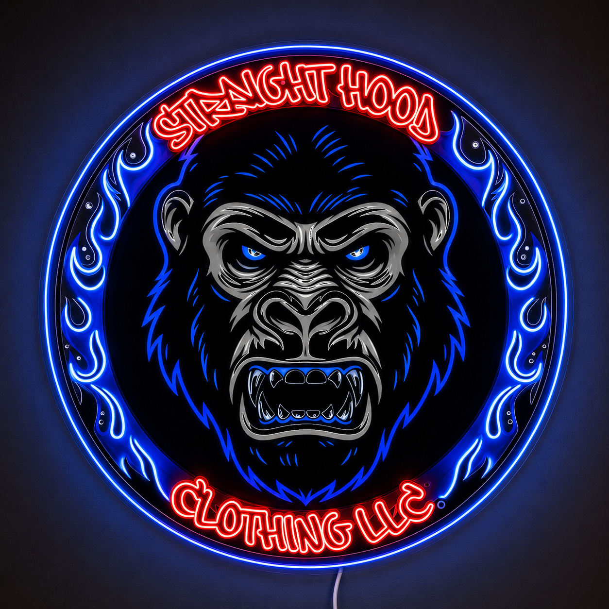 STRAIGHT HOOD CLOTHING LLC Custom LED Neon Sign (LED preview)