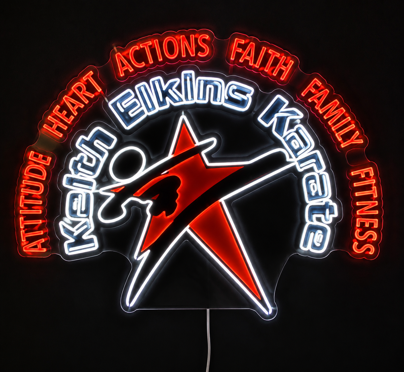 Keith Elkins Karate Custom LED Neon Sign (LED preview)