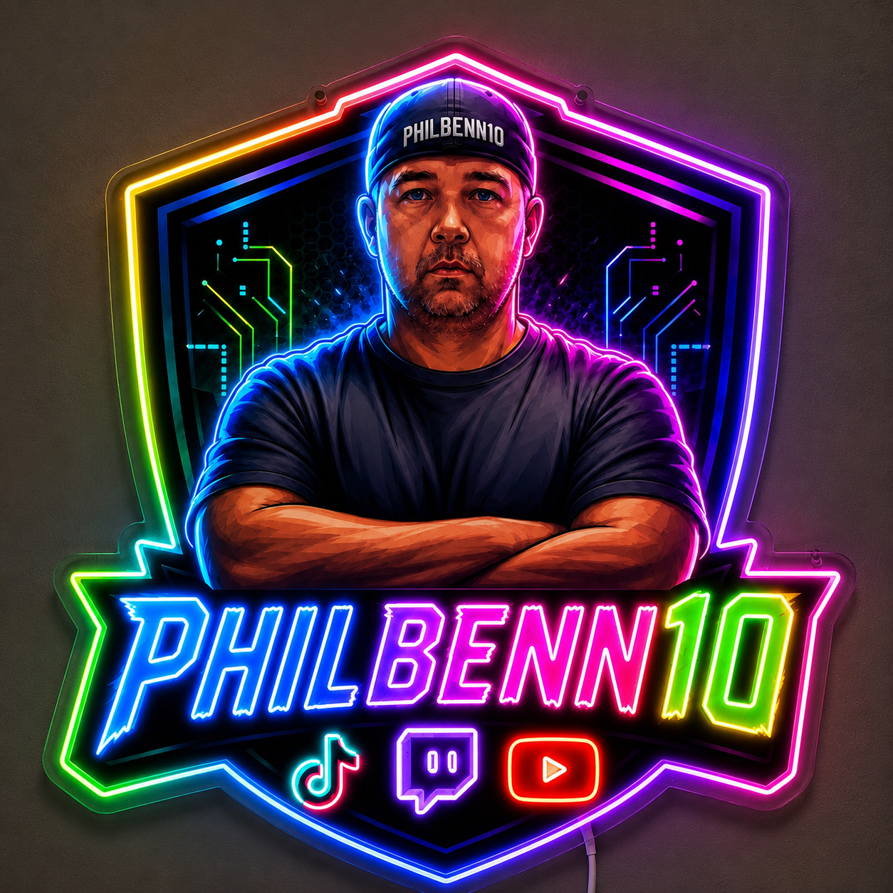 PHILBENN10 Custom LED Neon Sign (LED preview)