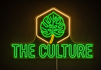 THE CULTURE Custom LED Neon Sign (LED preview)