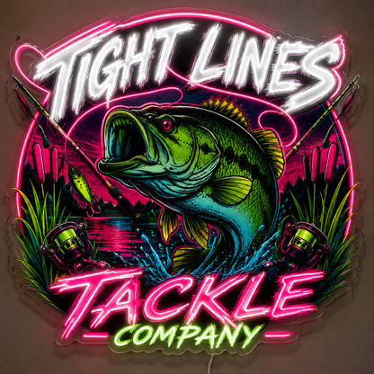 TIGHT LINES TACKLE Custom LED Neon Sign (LED preview)
