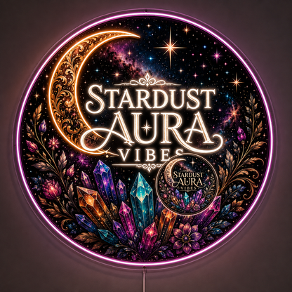 STARDUST AURA VIBES Custom LED Neon Sign (LED preview)