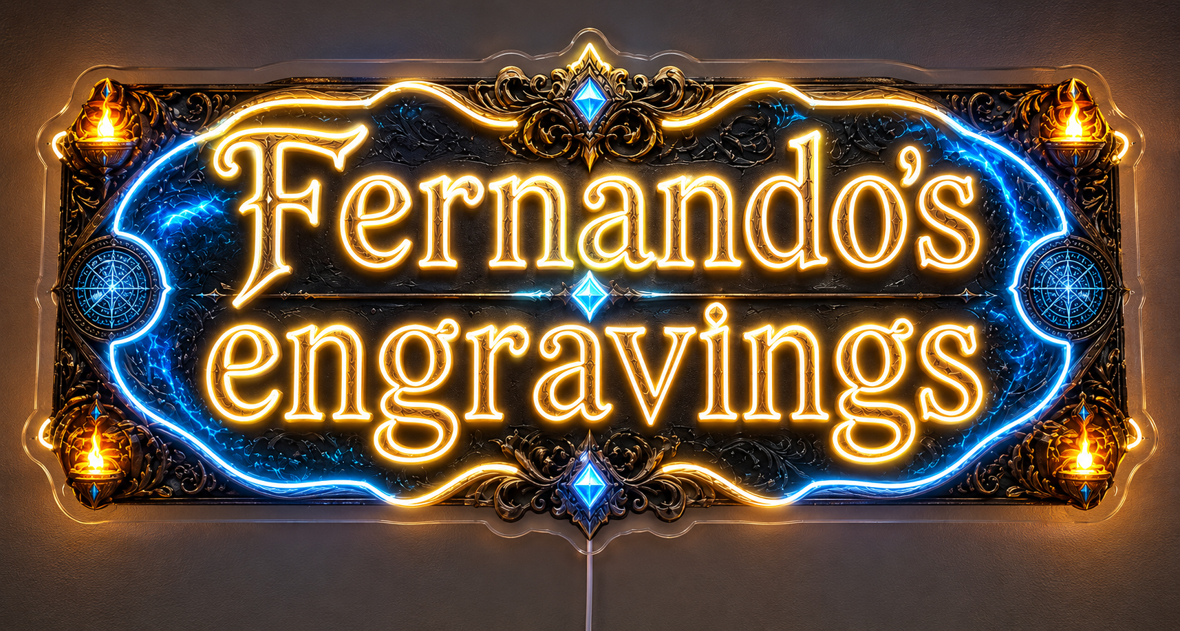 Fernando's engravings Custom LED Neon Sign (LED preview)