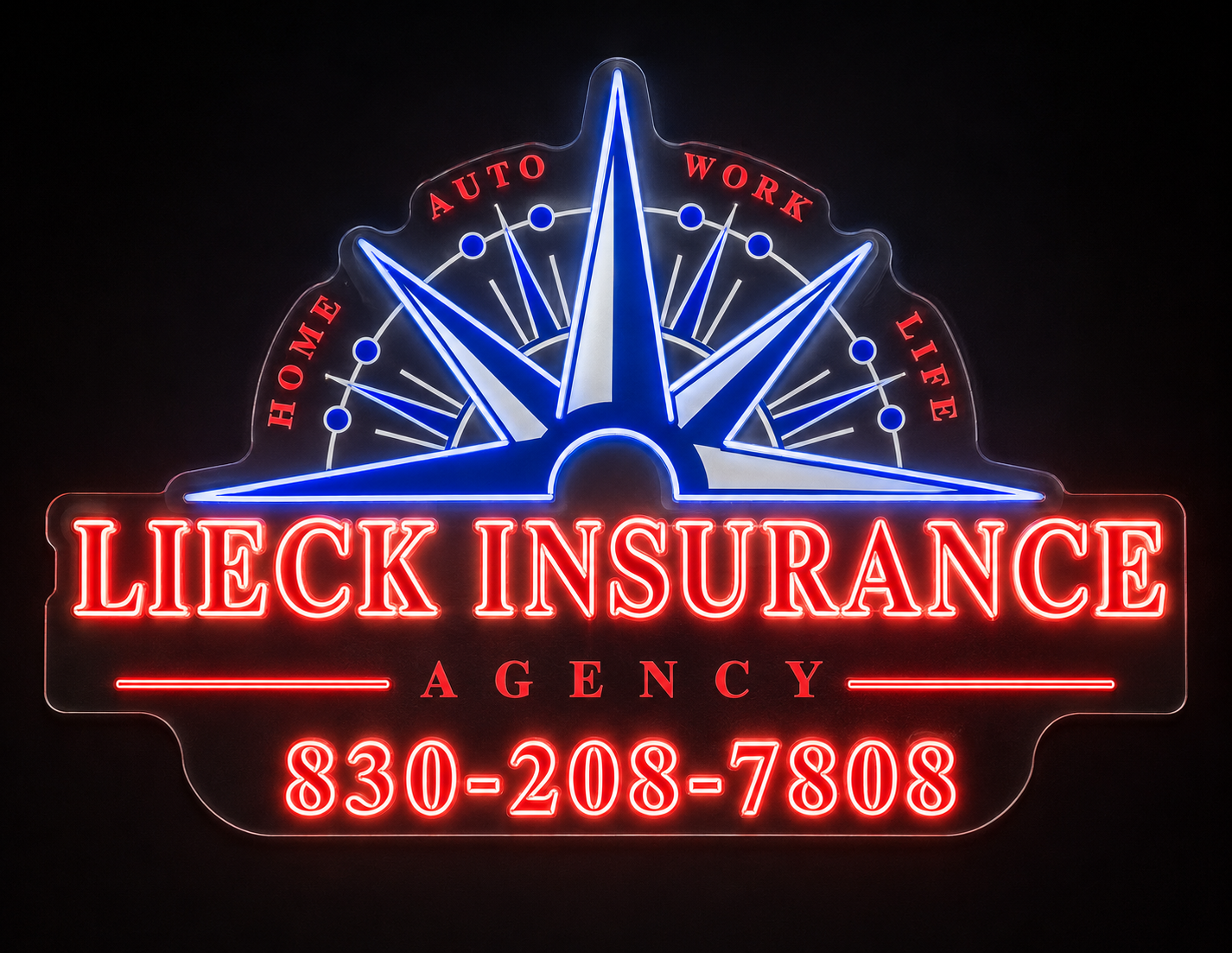 LIECK INSURANCE Custom LED Neon Sign (LED preview)