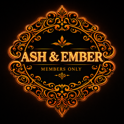 ASH & EMBER Custom LED Neon Sign (LED preview)