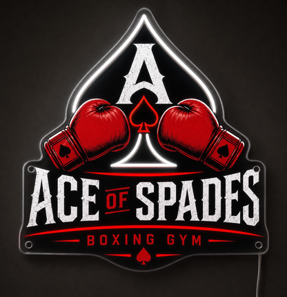 ACE OF SPADES BOXING Custom LED Neon Sign (LED preview)