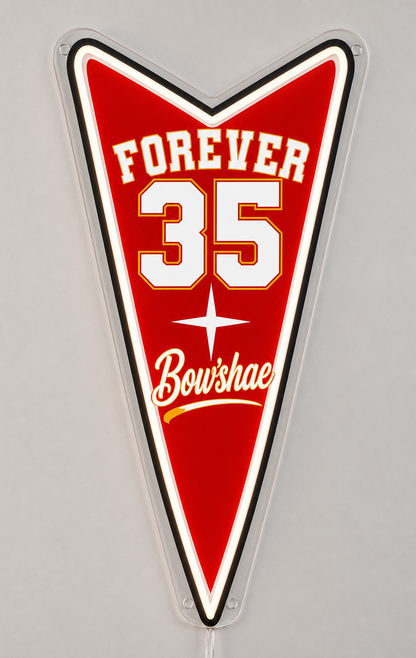 FOREVER 35 Bow'shae Custom LED Neon Sign (LED preview)