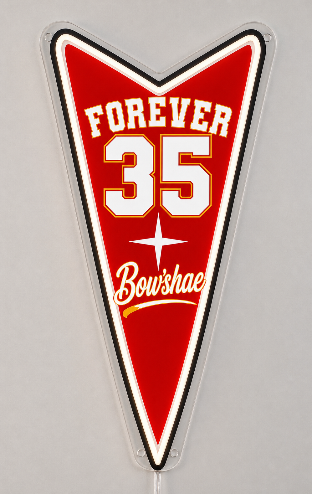 FOREVER 35 Bow'shae Custom LED Neon Sign (LED preview)