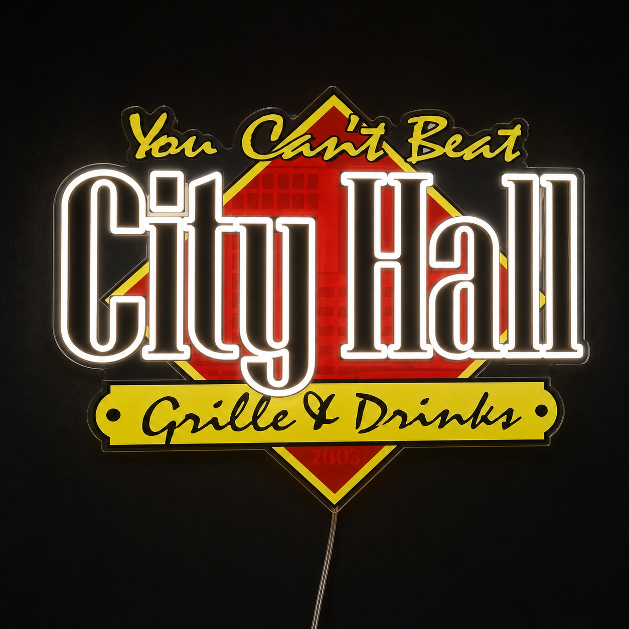 City Hall Custom LED Neon Sign (LED preview)