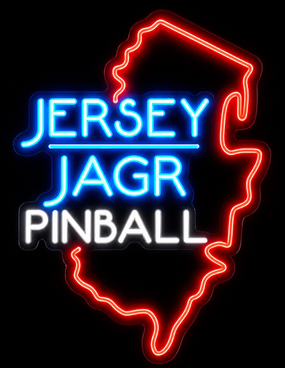 JERSEY JAGR PINBALL Custom LED Neon Sign (LED preview)
