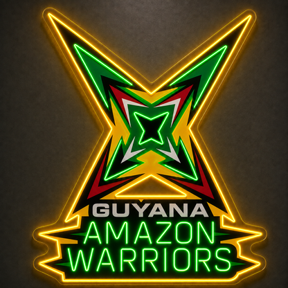 GUYANA AMAZON WARRIORS Custom LED Neon Sign (LED preview)