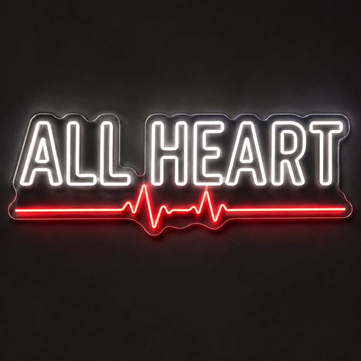 ALL HEART Custom LED Neon Sign (LED preview)