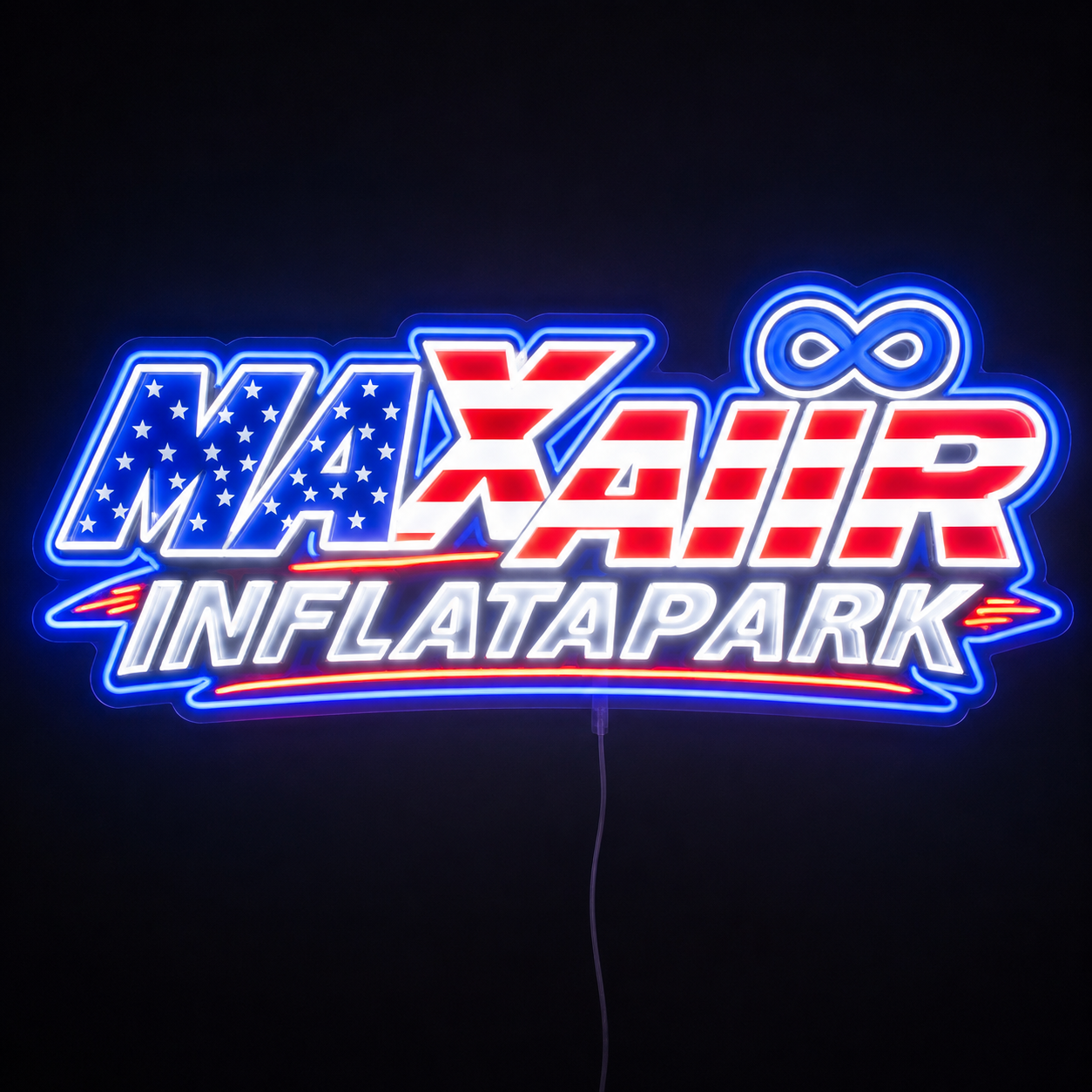 MAX AIR INFLATAPARK Custom LED Neon Sign (LED preview)