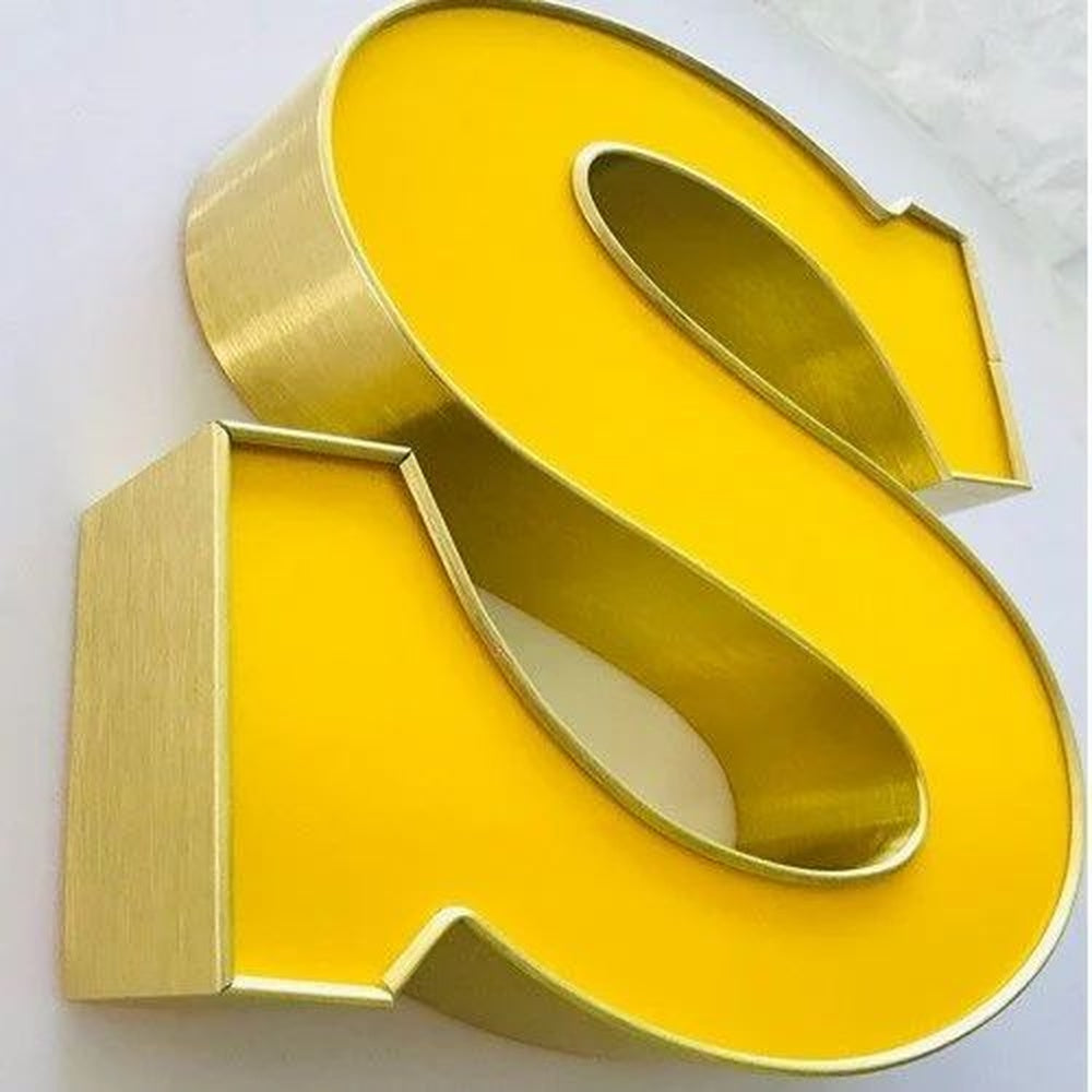 Stainless Steel S 3D Frontlit Channel Letters Led Light Sign