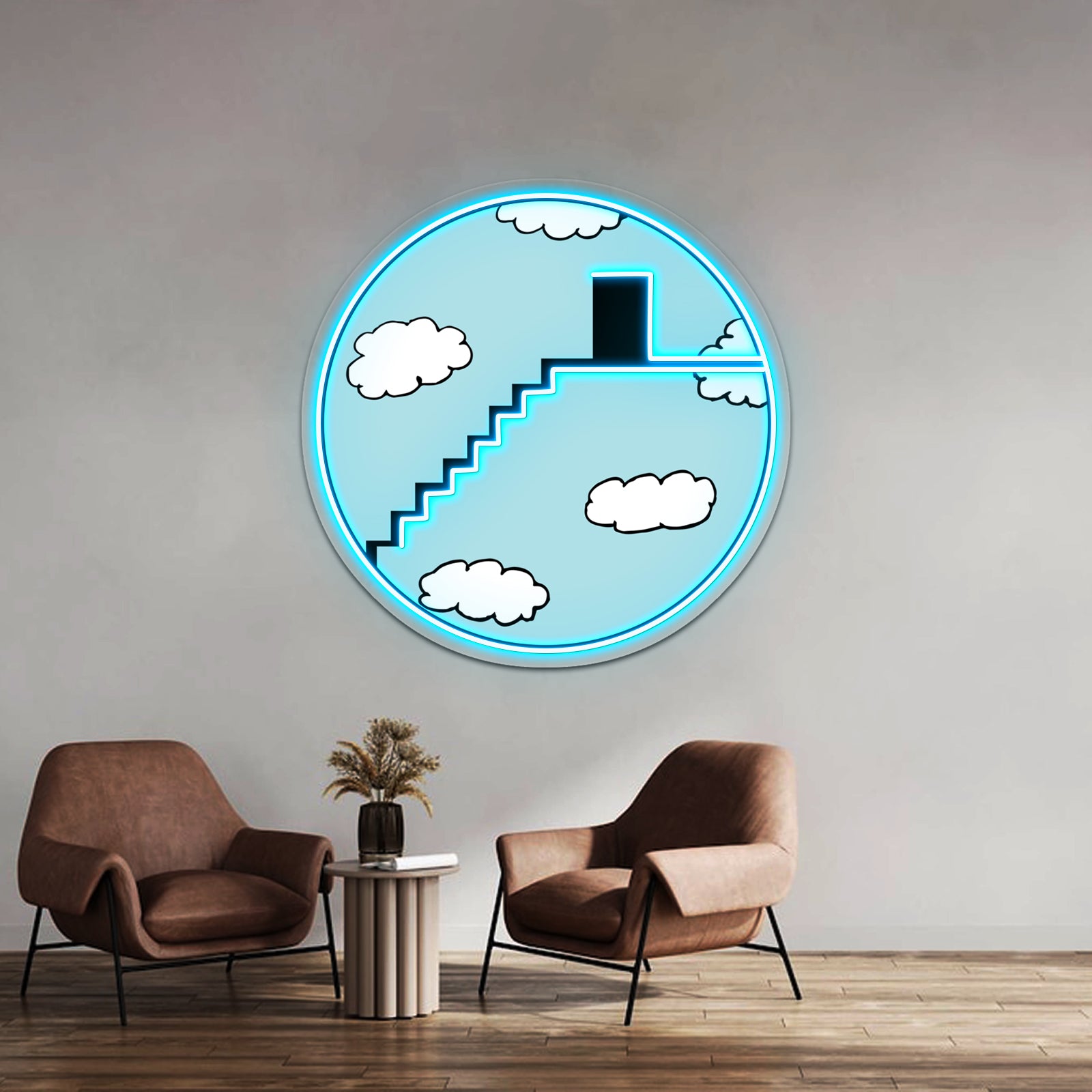 Stairway To The Clouds Artwork Custom Led Signs | Shineneon