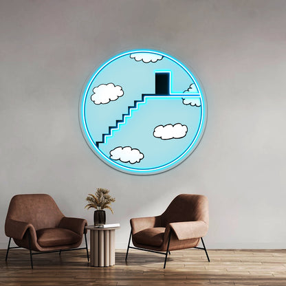 Stairway To The Clouds Artwork Custom Led Signs