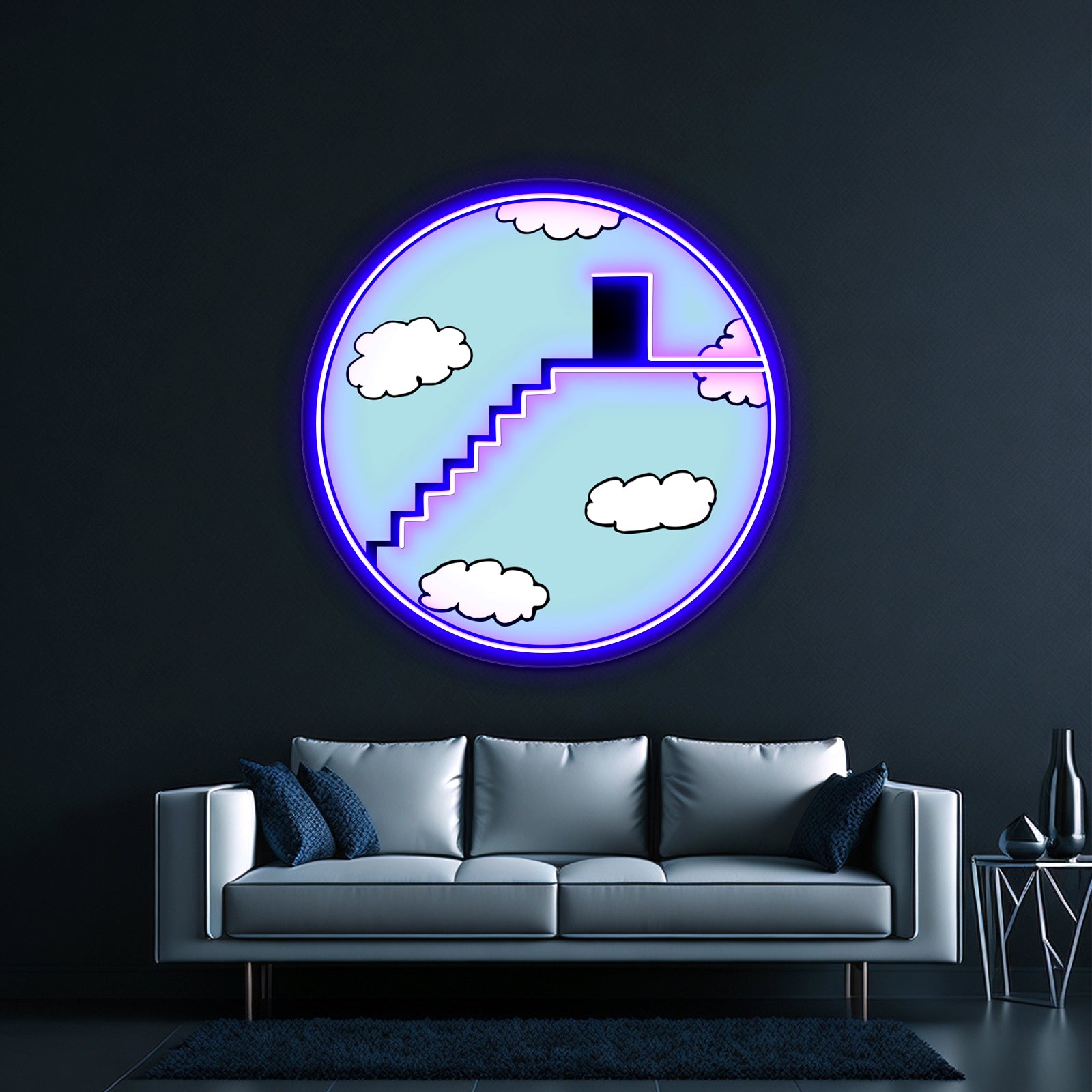 Stairway To The Clouds Artwork Custom Led Signs | Shineneon