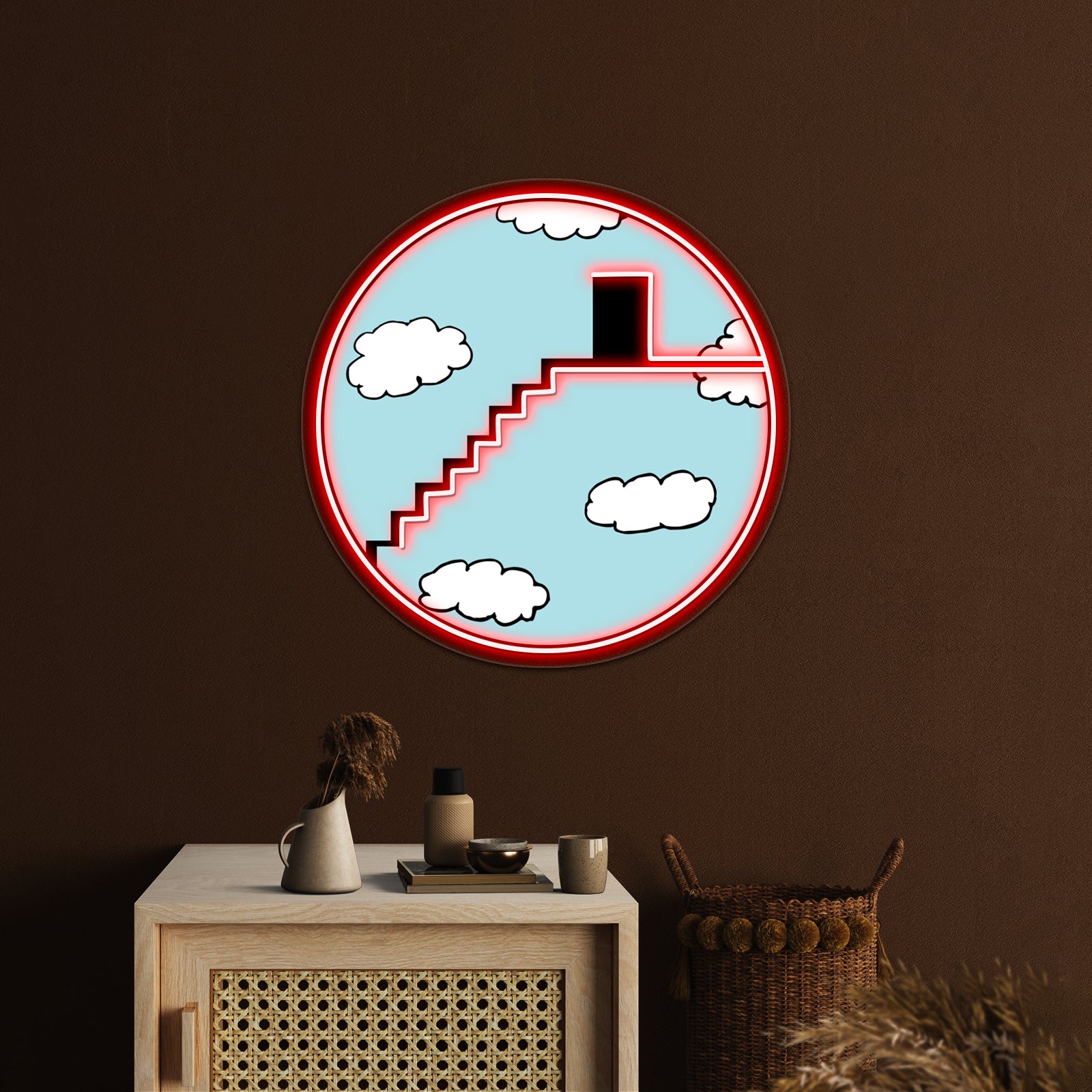 Stairway To The Clouds Artwork Custom Led Signs | Shineneon