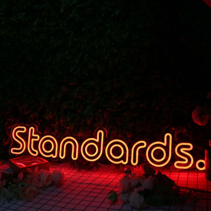Standards Orange Led Neon Sign - Shineneon