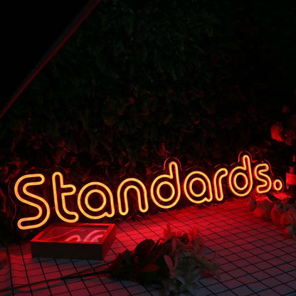 Standards Orange Led Neon Sign - Shineneon