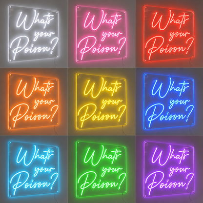 Star Basement LED Neon Sign color grid