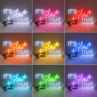 Star Bedroom LED Neon Sign Home Art color grid