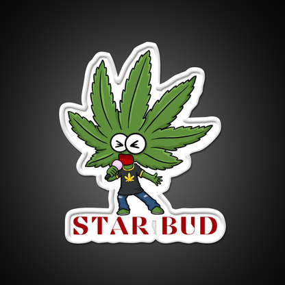 Star Bud Hemp Inspired Green Leaf Led Neon Sign Rgb Color - LED neon sign view 11