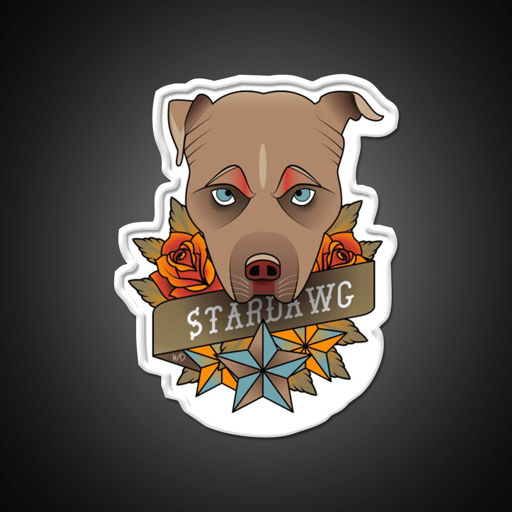 Star Dawg Hemp Inspired Green Leaf Led Neon Sign Rgb Color - Shineneon