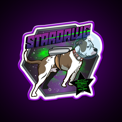 Star Dawg Strain Art Hemp Inspired Green Leaf Led Neon Sign Rgb Color - LED neon sign view 9