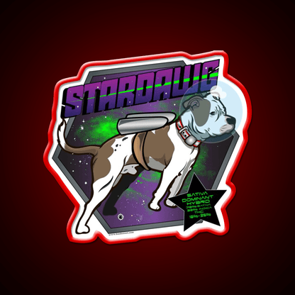 Star Dawg Strain Art Hemp Inspired Green Leaf Led Neon Sign Rgb Color - Shineneon