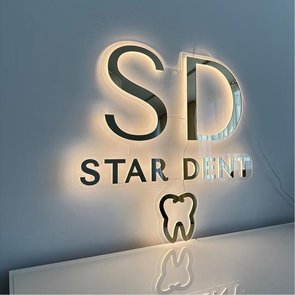 Star Dent 3D Backlit Channel Letters Led Light Sign - Shineneon