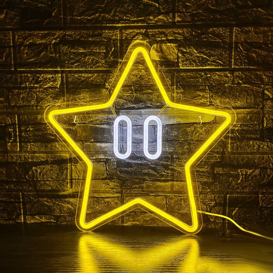 Star Led Sign Business Neon Signs Wall Art