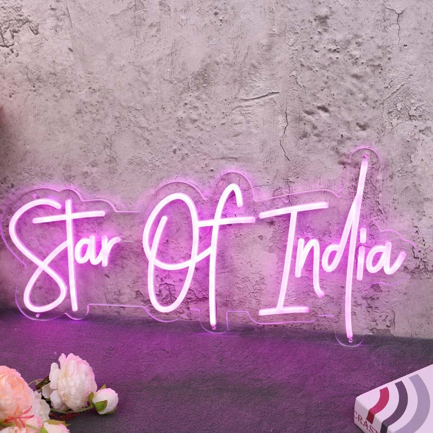 Star Of India Pink Led Neon Sign - Shineneon