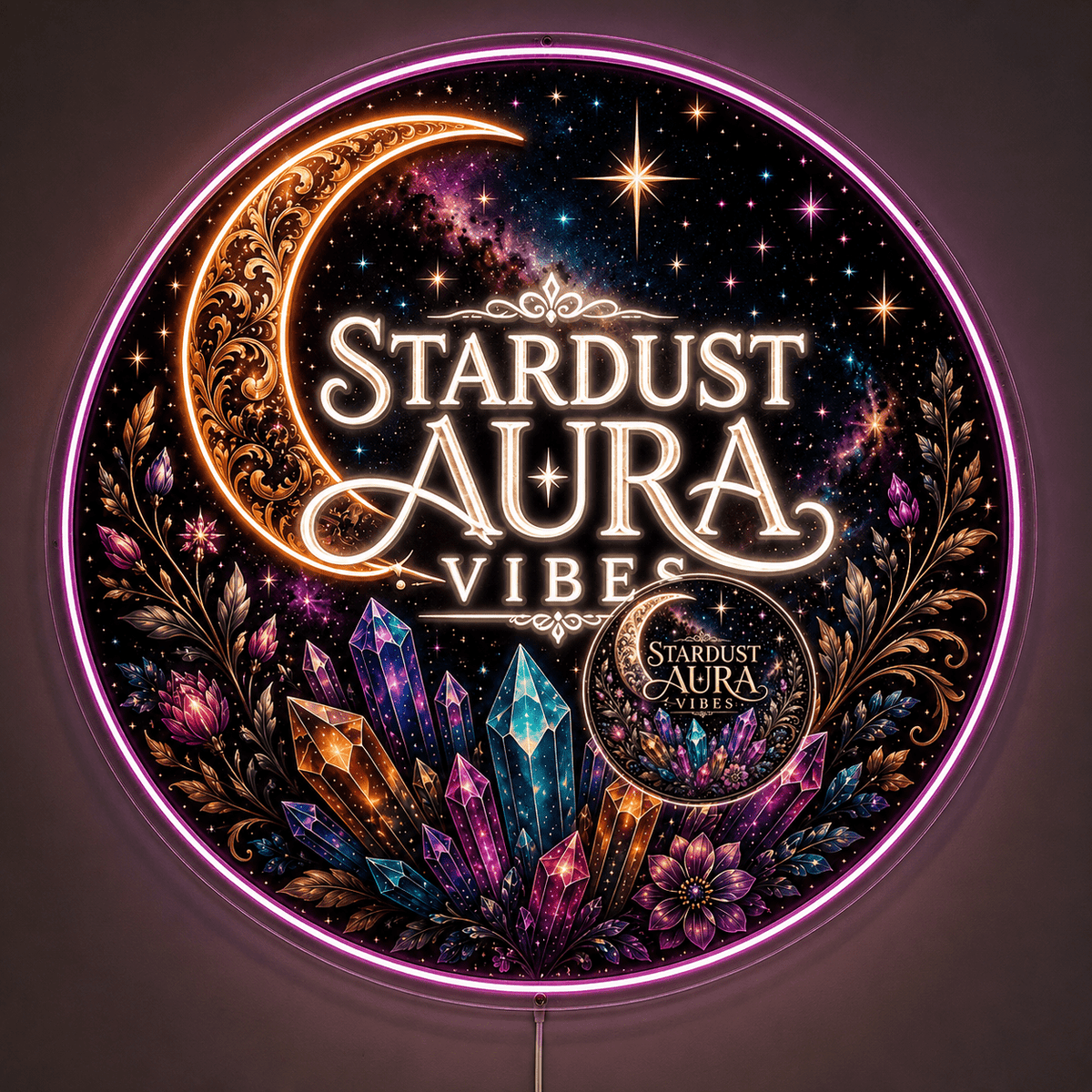 STARDUST AURA VIBES Custom LED Neon Sign - Shineneon