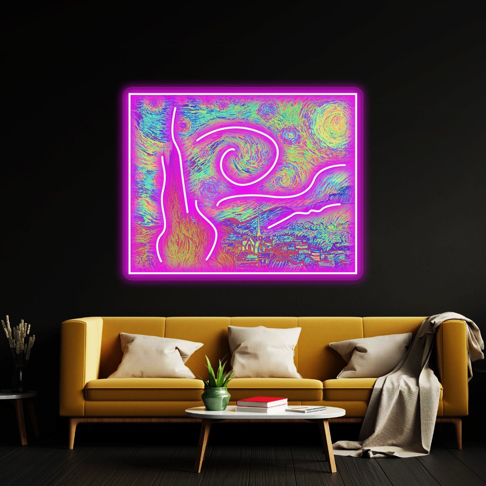 Starry Night Artwork Custom Led Signs | Shineneon