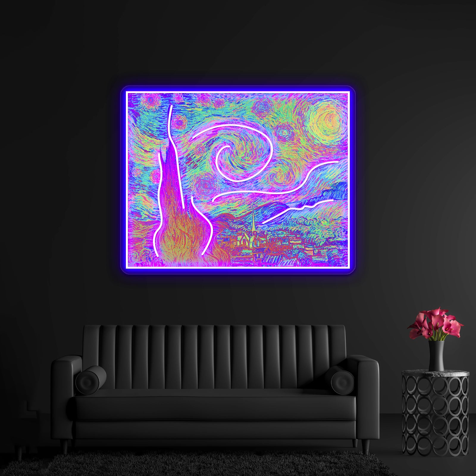 Starry Night Artwork Custom Led Signs | Shineneon