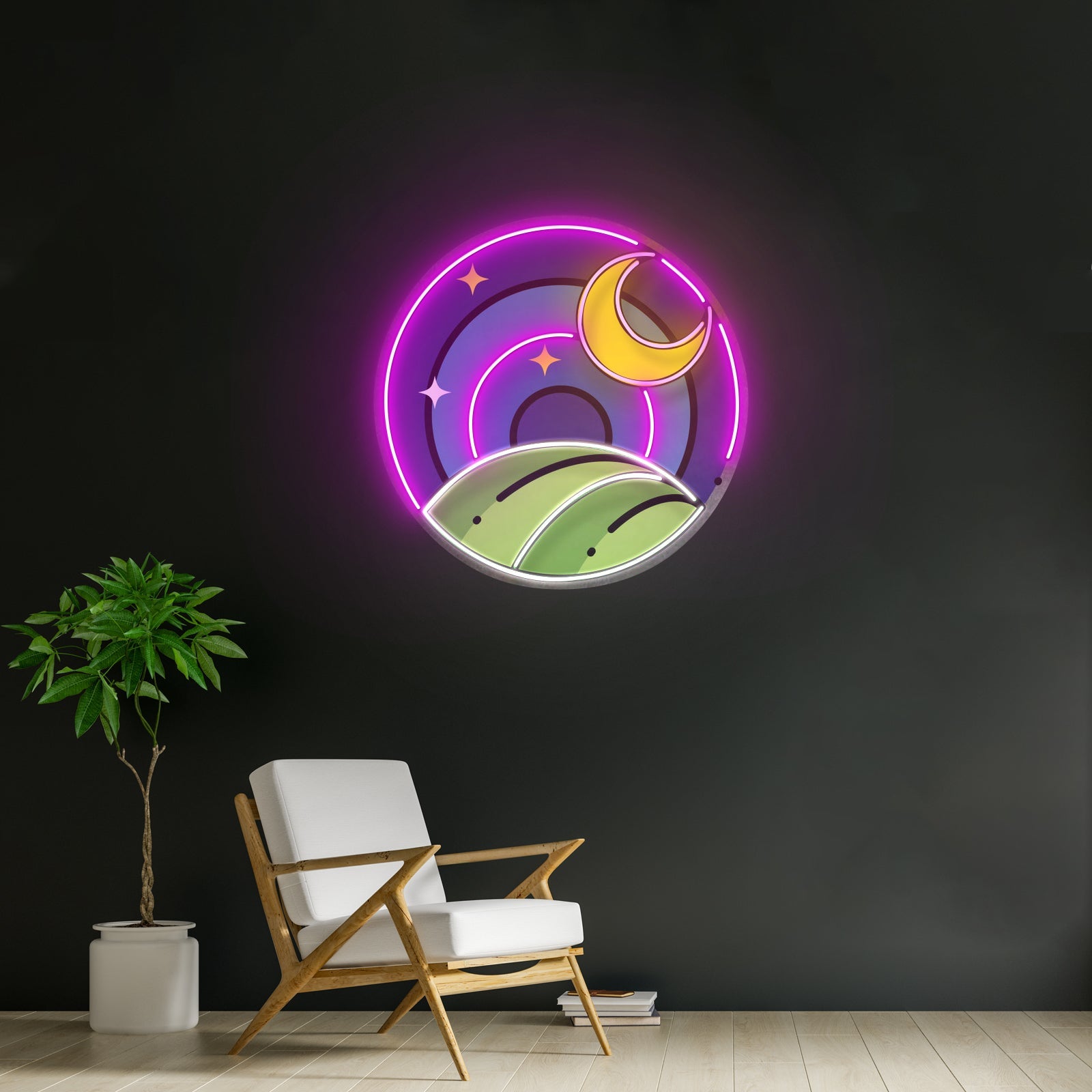 Starry Night Led Neon Sign Light Custom Led Signs - Shineneon