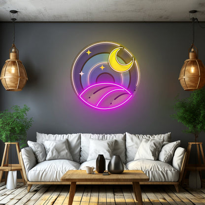 Starry Night Led Neon Sign Light Custom Led Signs - Shineneon