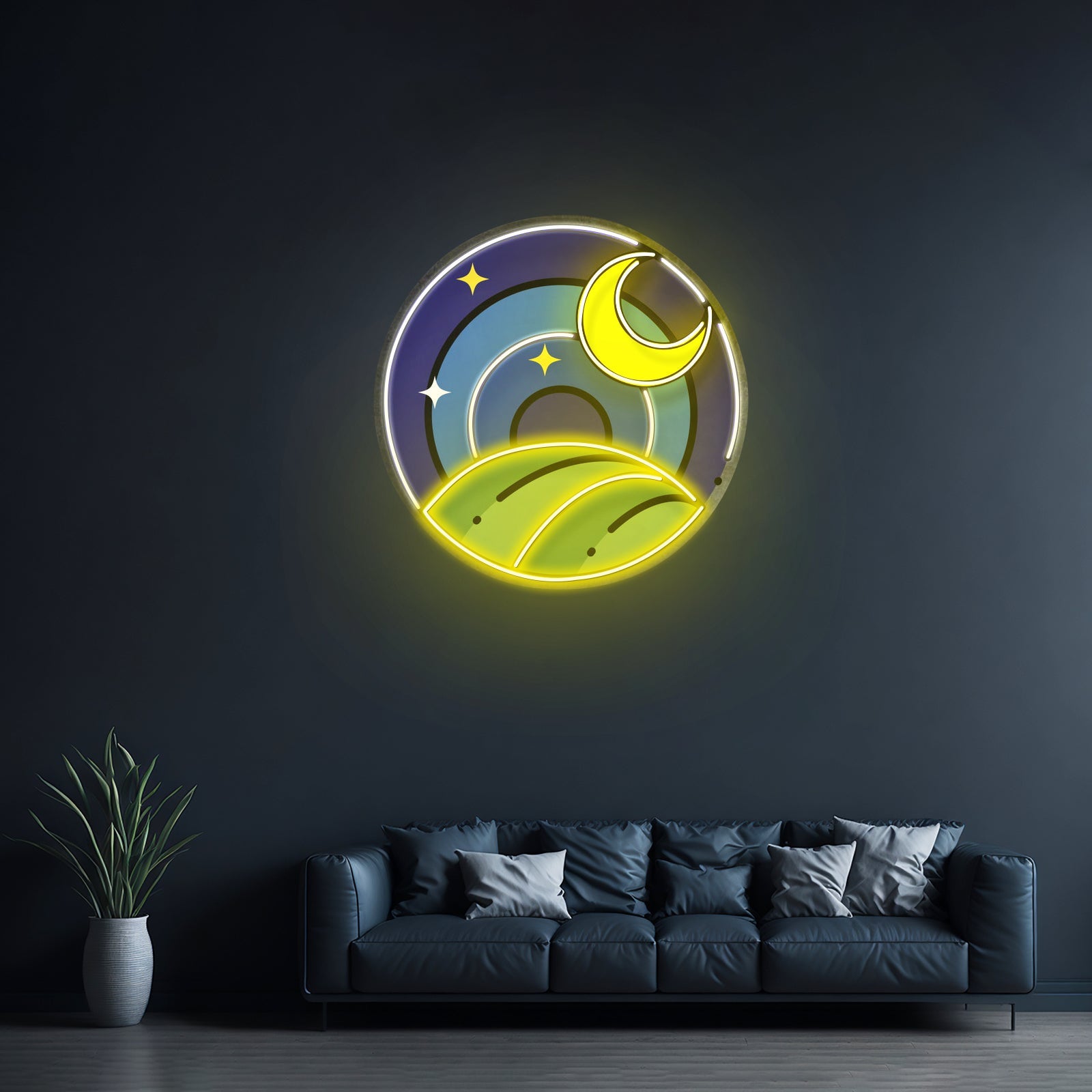 Starry Night Led Neon Sign Light Custom Led Signs - Shineneon