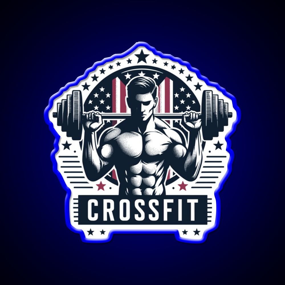 Stars Barbells Gym Fitness Led Neon Sign Rgb Color